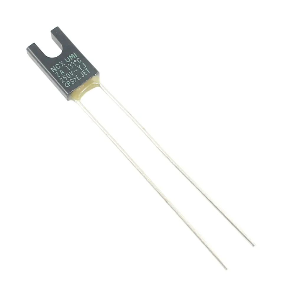 50pcs NC2 NCX Thermal Fuse TF Cutoff 115C 133C 115 133 Degree 2A 250V / 3.5A 125V / 50VDC 4A RH Square Temperature Switches