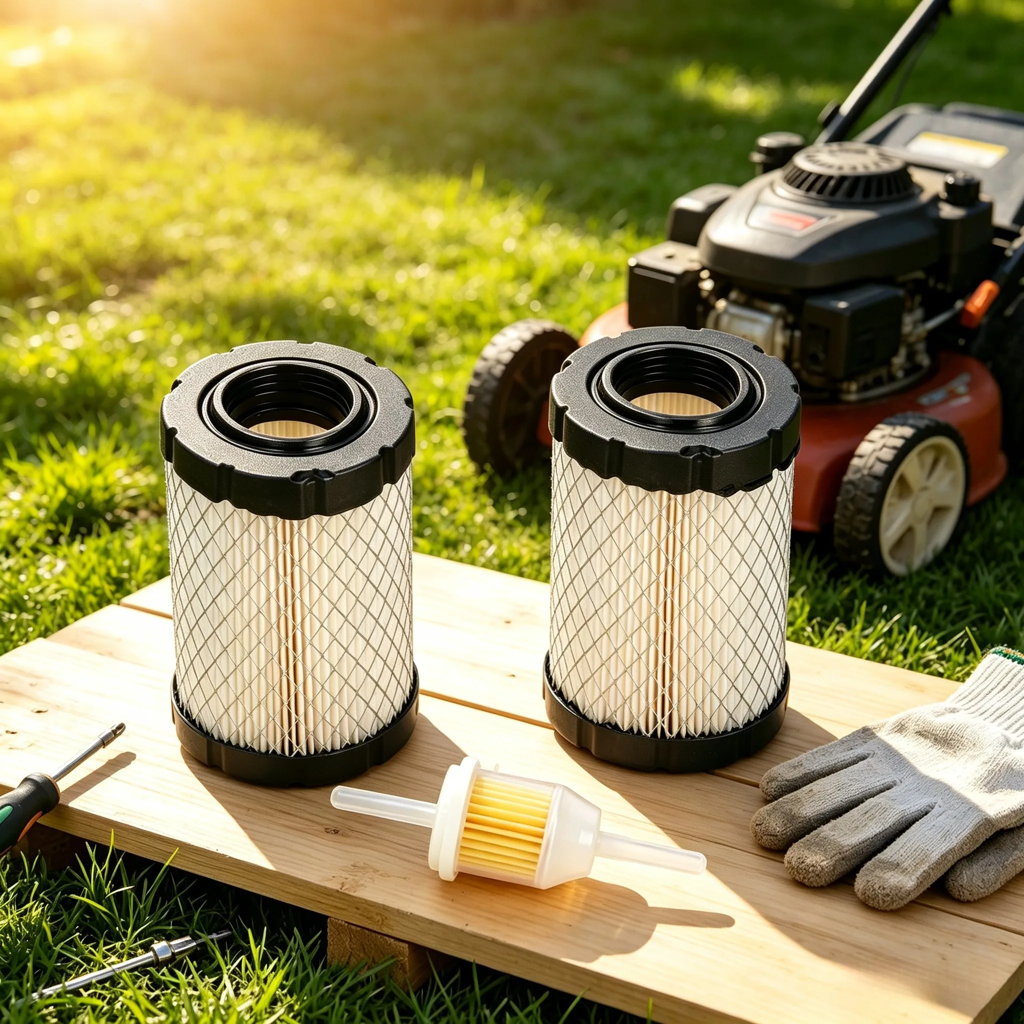 Engine 796031 Air Filter Oil Filter Kit Engine Replacement Parts 1 Set Lawn Mower Garden Tools Filter Element Parts