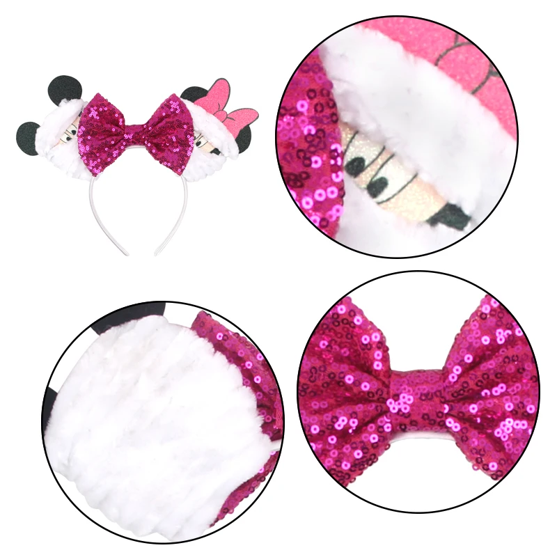 ديزني المومياء ميكي آذان العصابات الشعر للفتيات هالوين عصائب الاطفال ضمادة ميني ماوس إكسسوارات الشعر النساء تأثيري الطرف