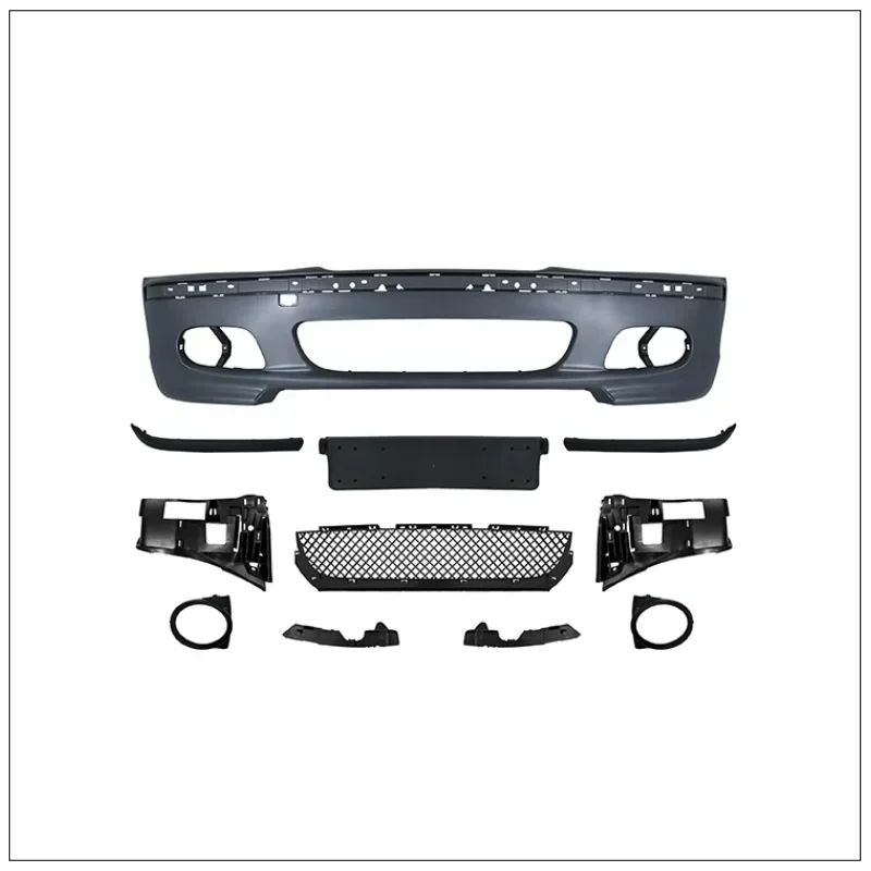 Car Front Bumper Assembly For BMW 3 Series E46 1999-2004 Modified ABS Bottom Grille Surround Body Kit Car Accessories