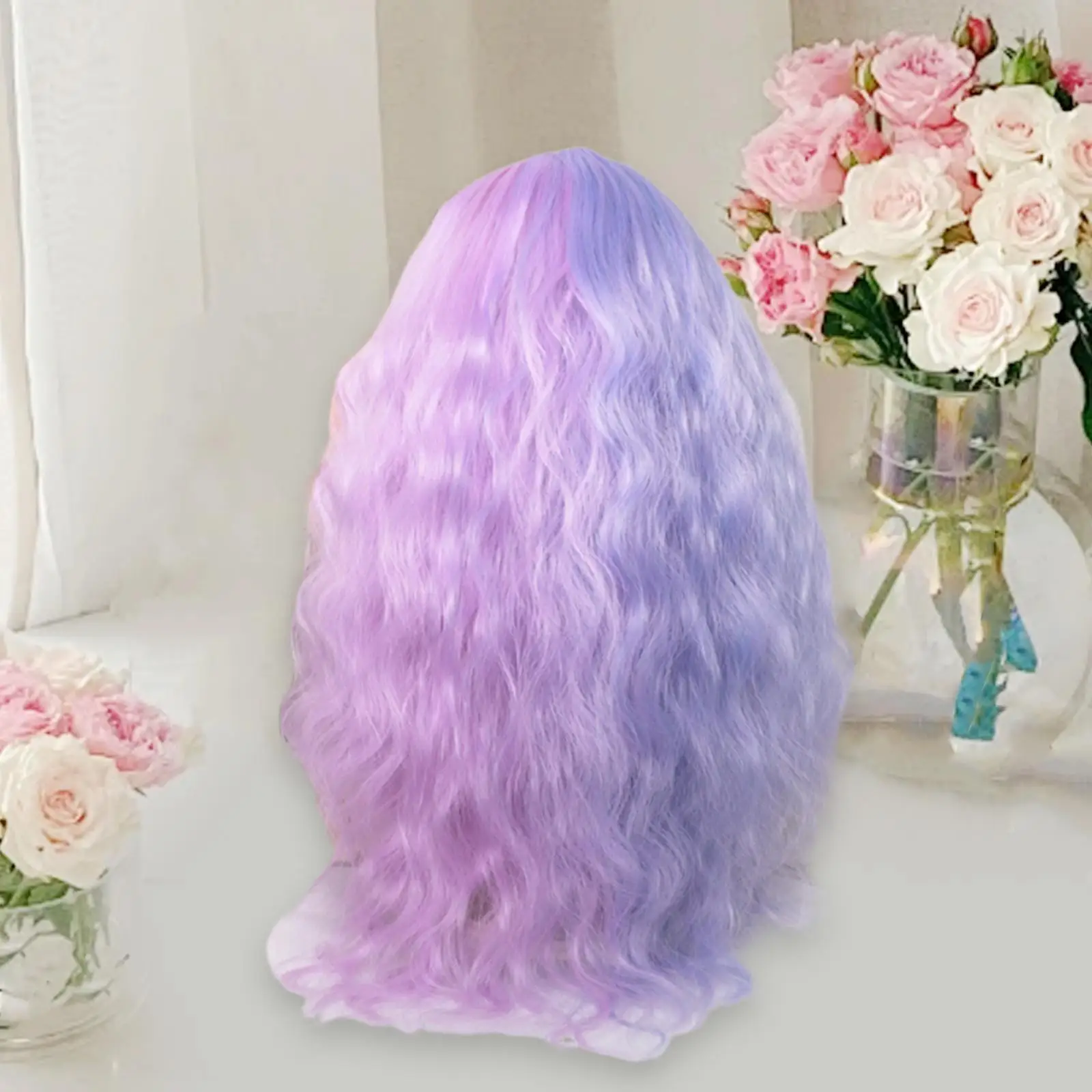 

BJD Doll Wig Smooth Handcraft Girl Gift Sturdy Lovely Fashion Decor Pretend Play Toy DIY Supplies Replacement Hairpiece DIY
