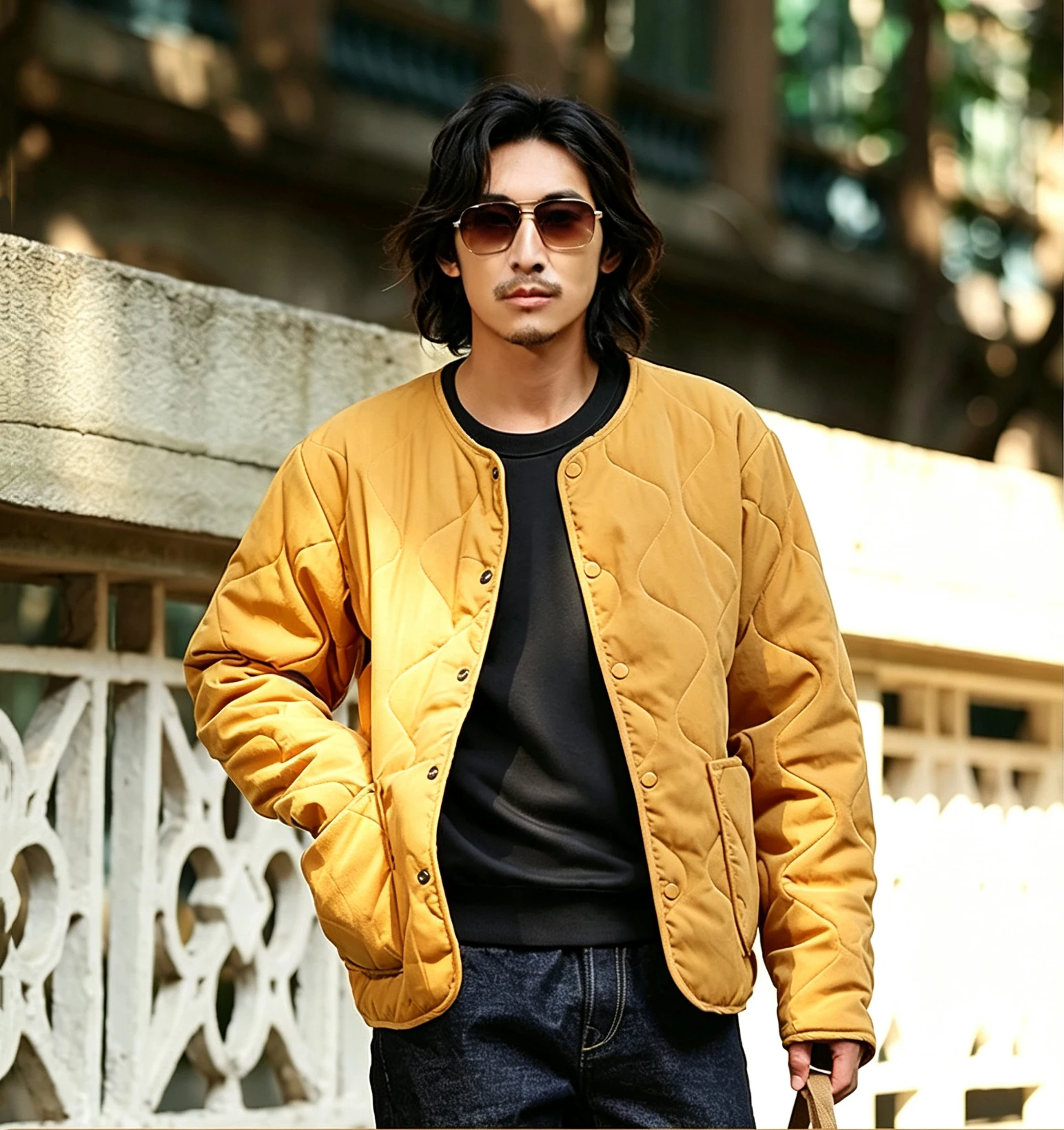 FENROOST Men's Plus Size Winter Warm Quilted Cotton Coat Loose Bomber Collar Button Down Casual Outerwear For Big Guys M-8XL
