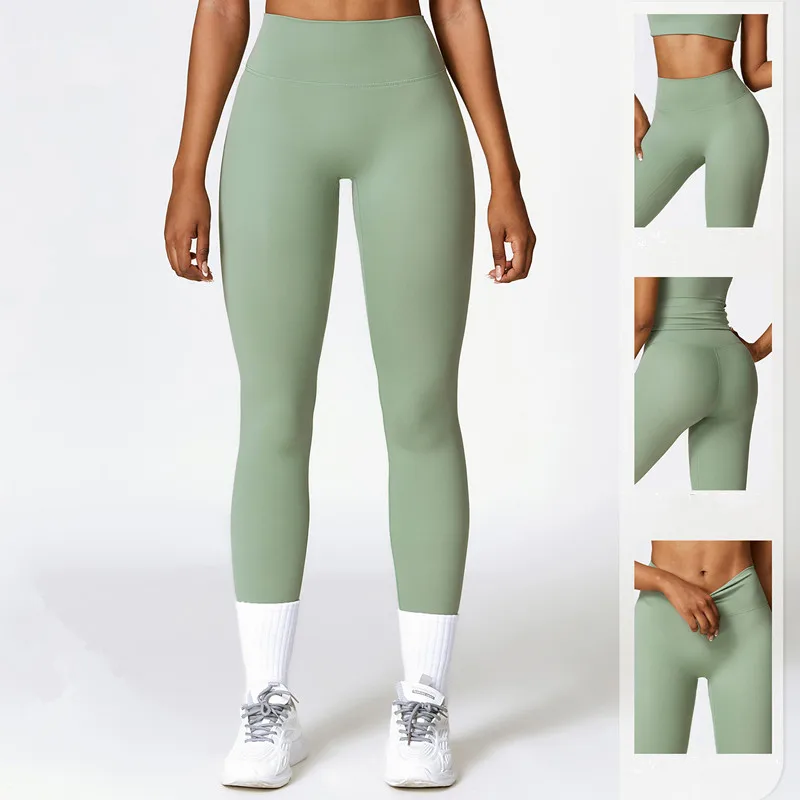 Higher Quality Gym Yoga Pants High Waist Sport Leggings Women Running Fitness Workout Leggings Women Push Up Tights Yoga Clothes