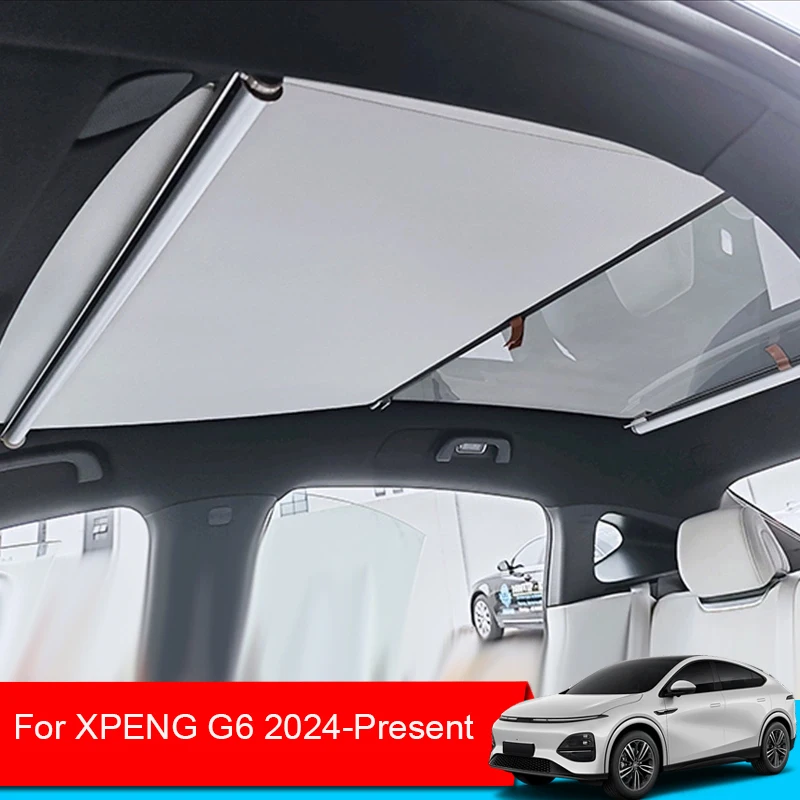 

Car Retractable Sunroof Sunshade For XPENG G6 2024 2025 Skylight Roof Heat Insulation Shading Auto Interior Accessories
