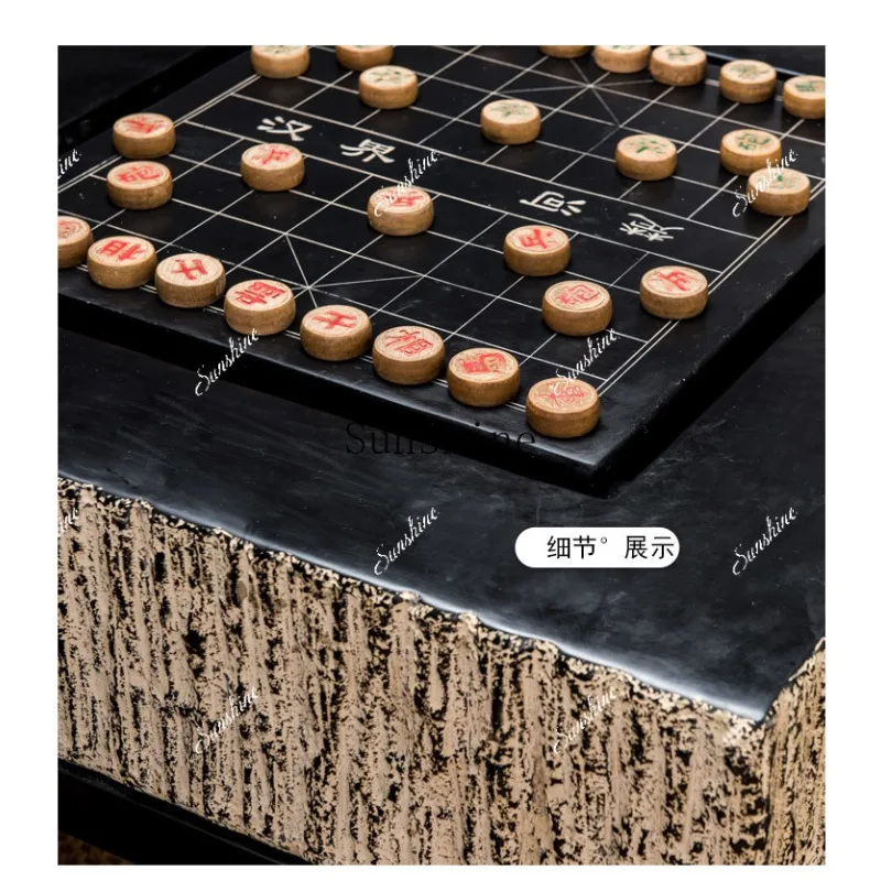 Garden Outdoor Antique Chinese Chess Board Table and Chair Stone Stool/Table Go Tea Table FT view 6