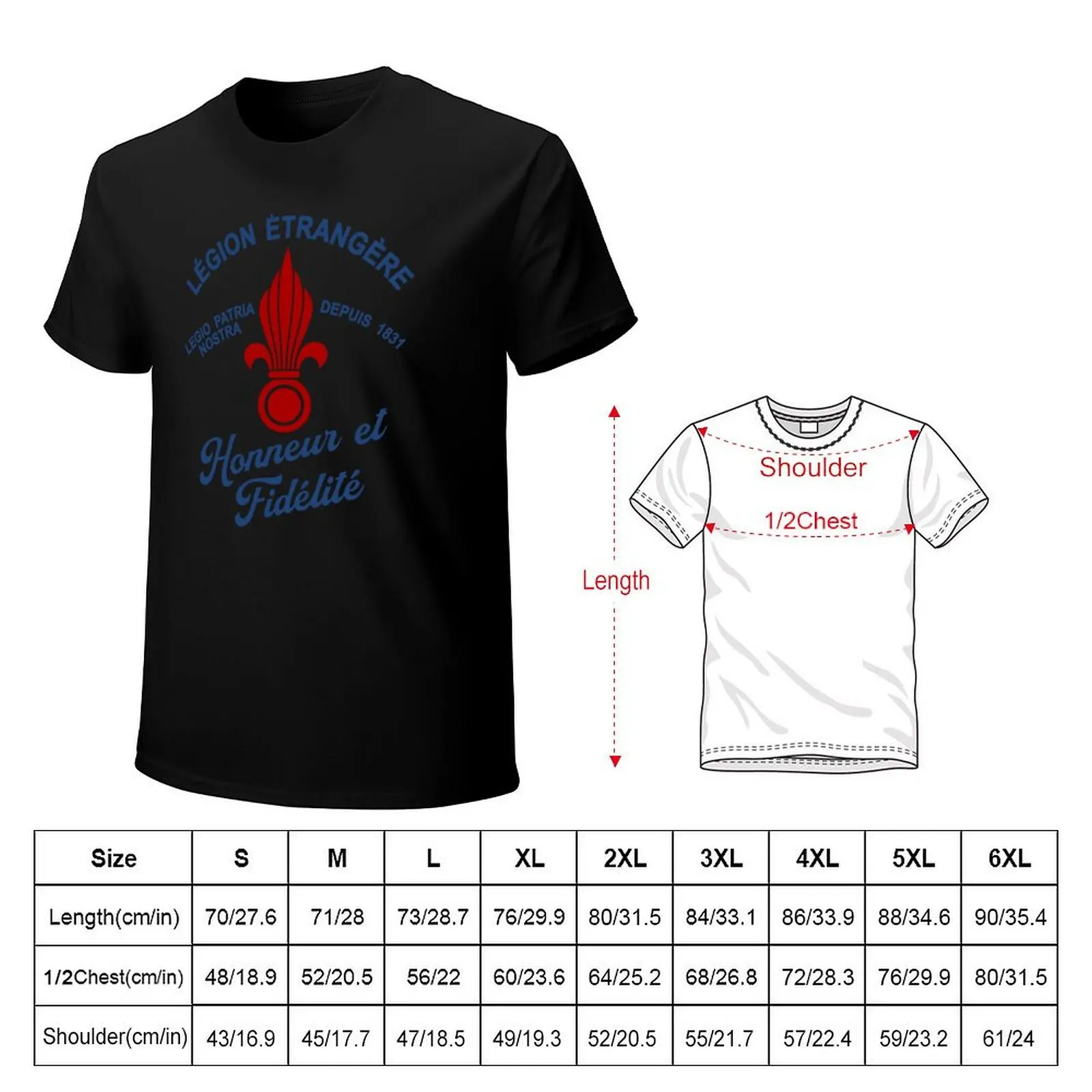 French Foreign Legion T-Shirt Running Gym Short Sleeve Sports Tee