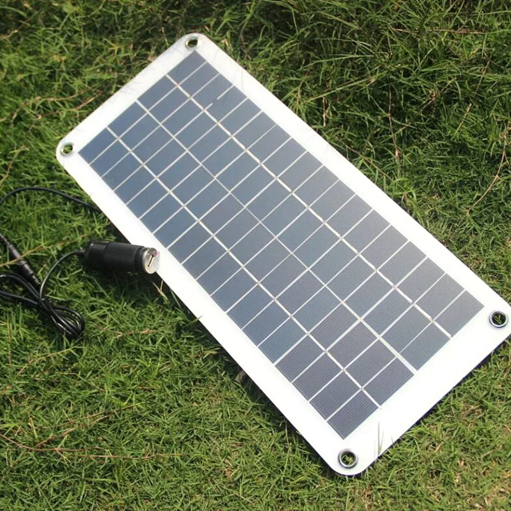 Полугибкое зарядное устройство с солнечной панелью, 10,5 Вт, 18 В/5 В, 12 В