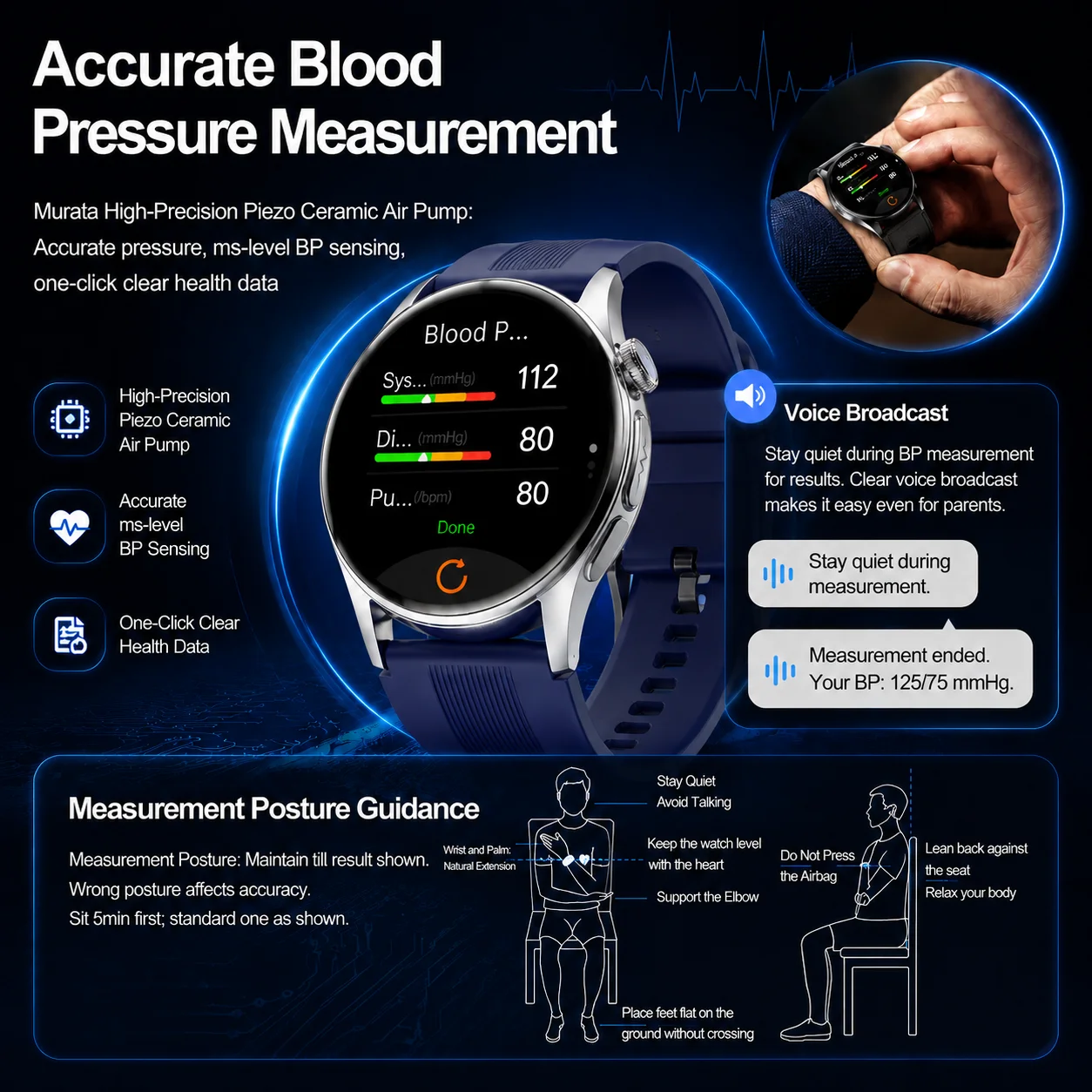 2026 New Accurate Blood Pressu - đánh giá và giá Fitness Tracker Band
