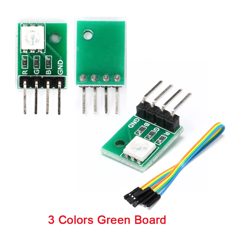 1-10Pcs 3 2 7 Colour RGB SMD LED Module Full Colorful 5050 PWM Bi tri-color DIP Diode Flashing Smart Electronic For Arduino MCU