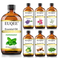 EUQEE 118ml aceite esencial puro para la piel menta lavanda eucalipto vainilla bergamota aromaterapia aceites esenciales para difusor