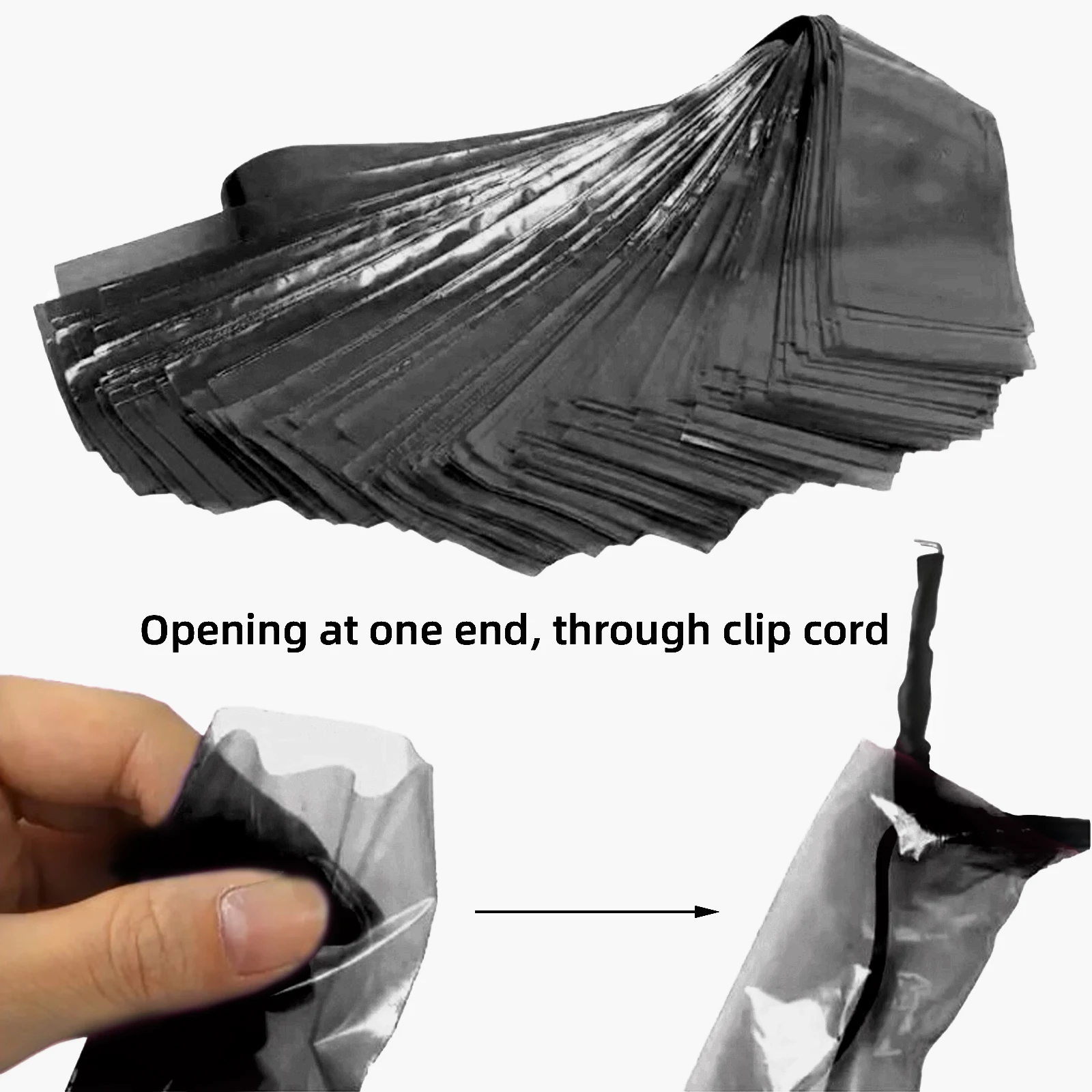 POSEIDON 100Pcs Tattoo Machine Wire Bag High Quality Tattoo Clip Cord Sleeve Bag Supply For Tattoo Machine Tattoo Accessories