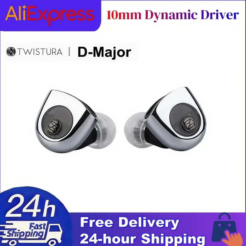 

TWISTURA D-Major HiFi in-Ear Earphone 10mm Dynamic Driver 0.78mm Detachable Cable Dual-Chamber Dual-Magnetic Wired IEMs