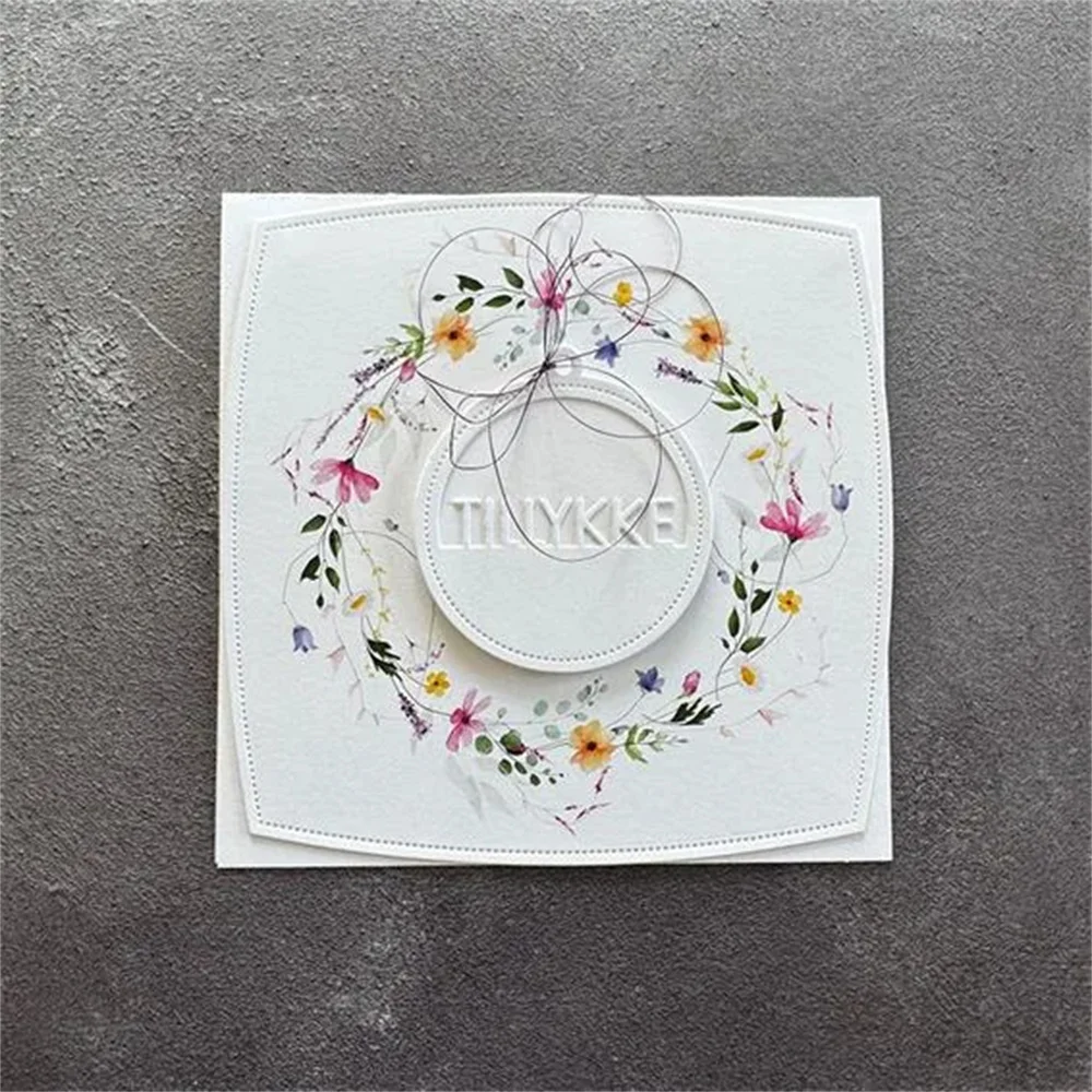 June Big Blooms Sentiments Big Bow Metal Cutting Dies Stamps Stencil Hot Foil Scrapbooking Album Decoration Craft for DIY Card