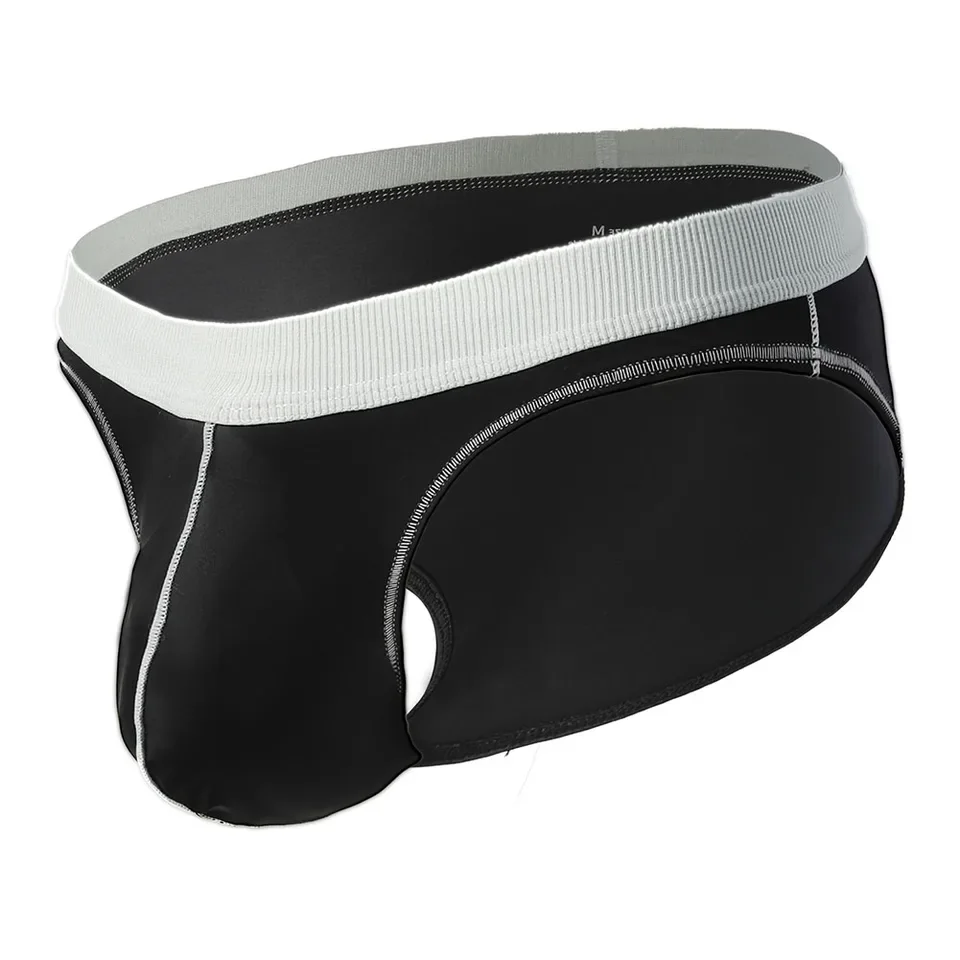 

Casual Wear Men Underwear Briefs Low Waist High Fork Lingerie Breathe 80 Polyamide 20 Spandex Lightweight Fabric