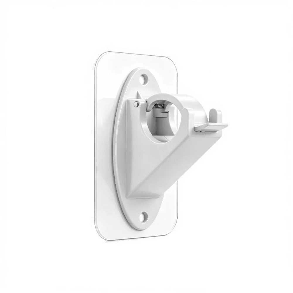 2pcs/set No Drill Curtain Rod Brackets Adhesive & Screw Dual Use Heavy Duty Curtain Support Hooks Adhesive Curtain Holders