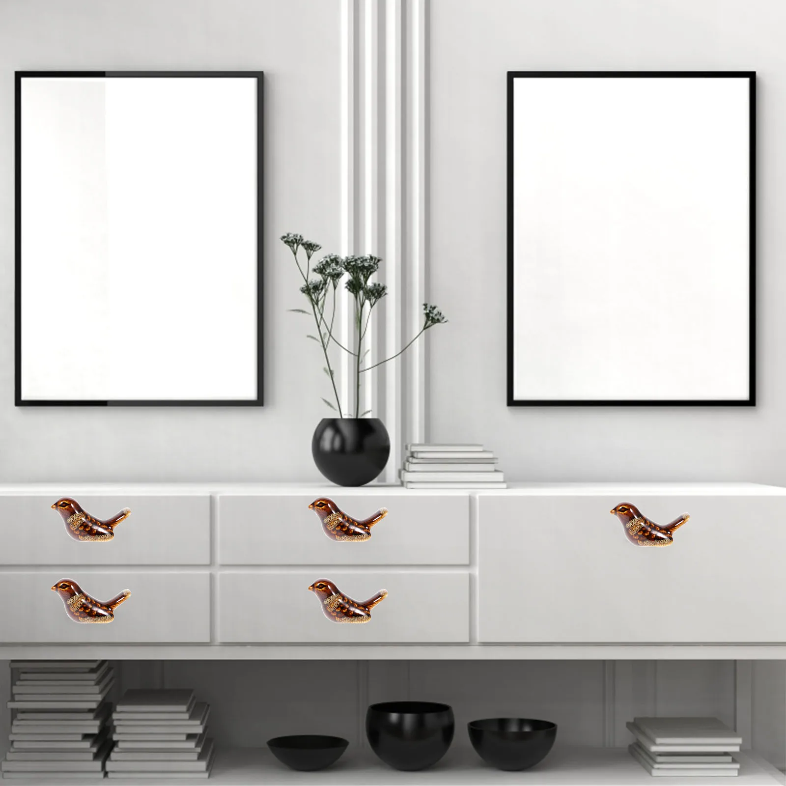 

2Pcs Vintage Style Metal Drawer Handles Easy Install Dresser Knobs for Kitchen Bathroom Cupboard Door Furniture Accessories