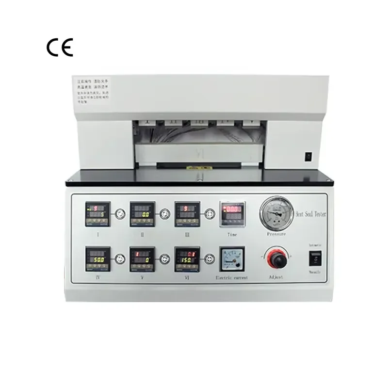 Button Type Heat Sealer Package Heat Sealing Tester Films Plastics Pouch Seal Strength Heat Seal Parameter Test