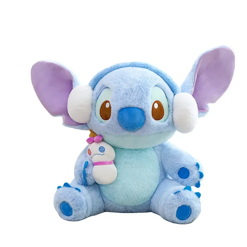 Pluszaki Disney Lilo & Stitch Kawaii Anime Lalki Stitch Angel 40-80cm Miękka Wypchana Poduszka Prezent Świąteczny dla Dzieci