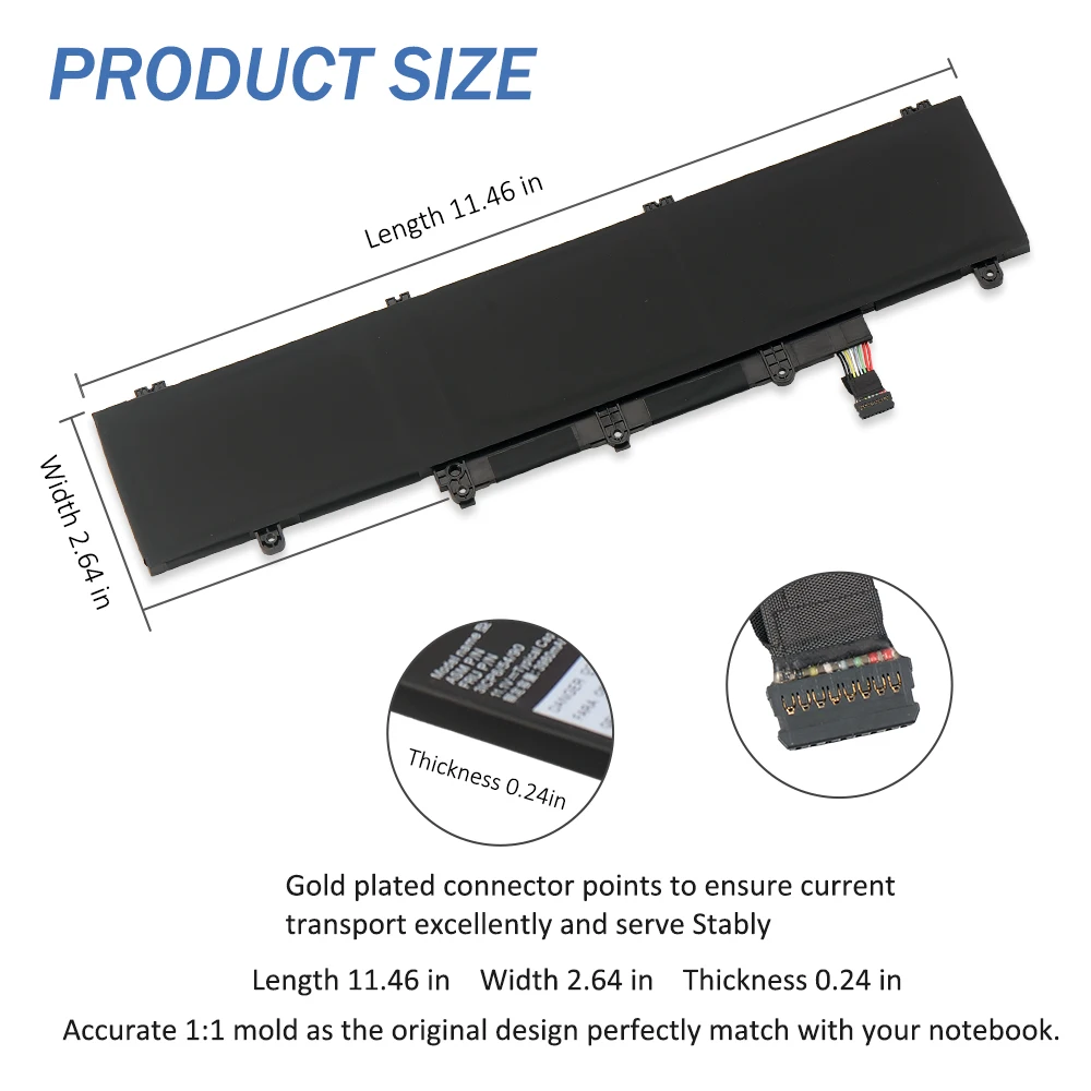 ETESBAY L19M3PD5 L19D3PD5 Laptop Battery For Lenovo ThinkPad E14 E15 Gen 2/ Gen 3 SB10X02608 5B10X02603 L19C3PD5 L19L3PD5 45WH