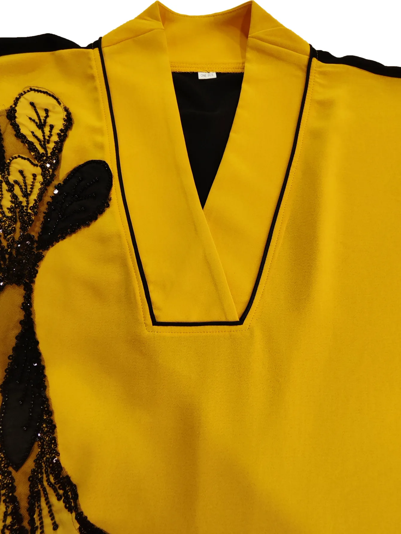 Sukienka Abaja z cekinami i haftem na Eid, luksusowa sukienka muzułmańska z Dubaju, luźna suknia Boubou z rękawami typu nietoperz, marokański kaftan, dżalabija, abaja na Ramadan