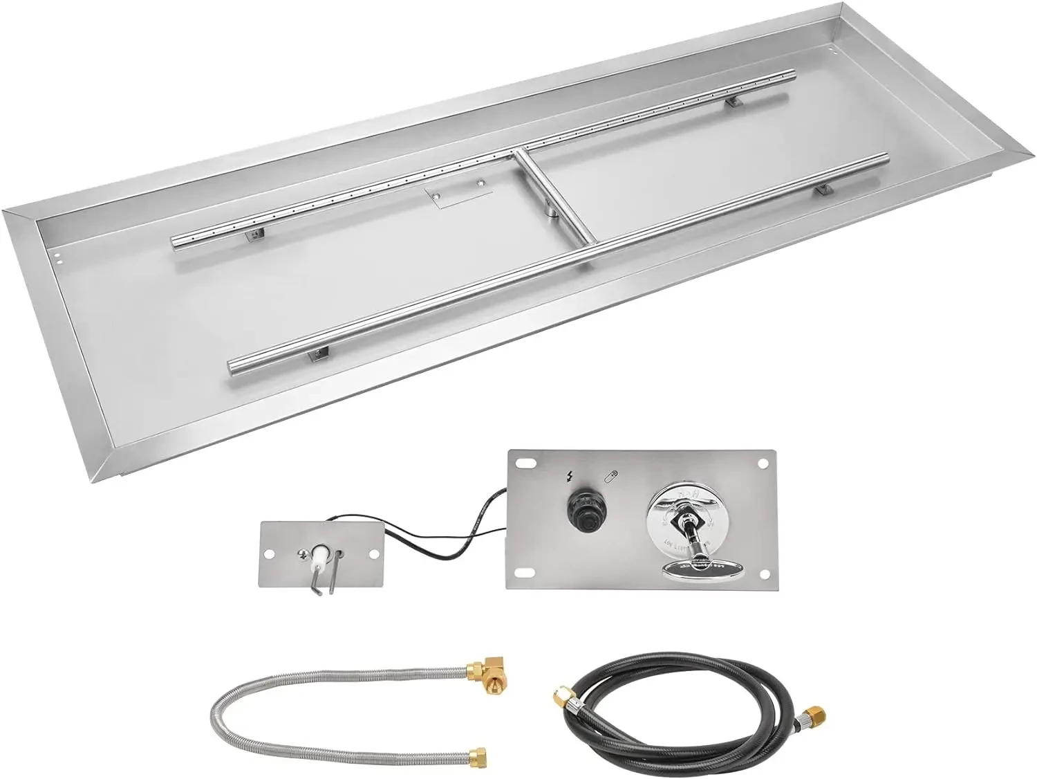 

Прямоугольная кастрюля для поджига с комплектом свечи зажигания, 48 дюймов, версия с натуральным газом, номинальная температура до 185000 BTU Max