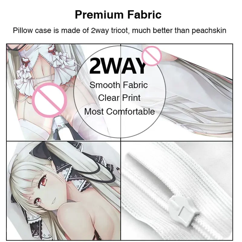 Imagem -06 - Anime Algodão Travesseiro de Enchimento Yosugano Sora Dakimakura Dividir Pernas Waifu Abraçando Almofadas Onahole