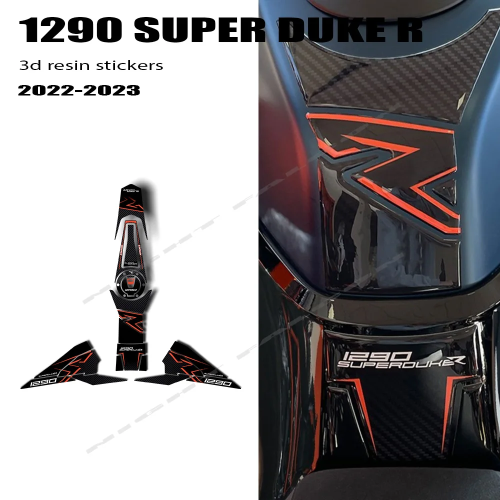 Motorcycle Accessories for 1290 Super Duke R 2022-2023 3D Epoxy Resin Sticker Protection Kit