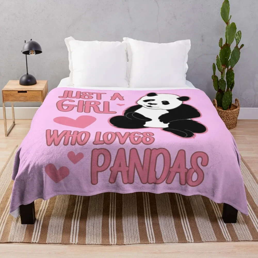 Panda White and Black Bear Flannel Throw Blanket Cute Kawaii Wild Animal Blanket for Living Room Couch Sofa Blanket King Size