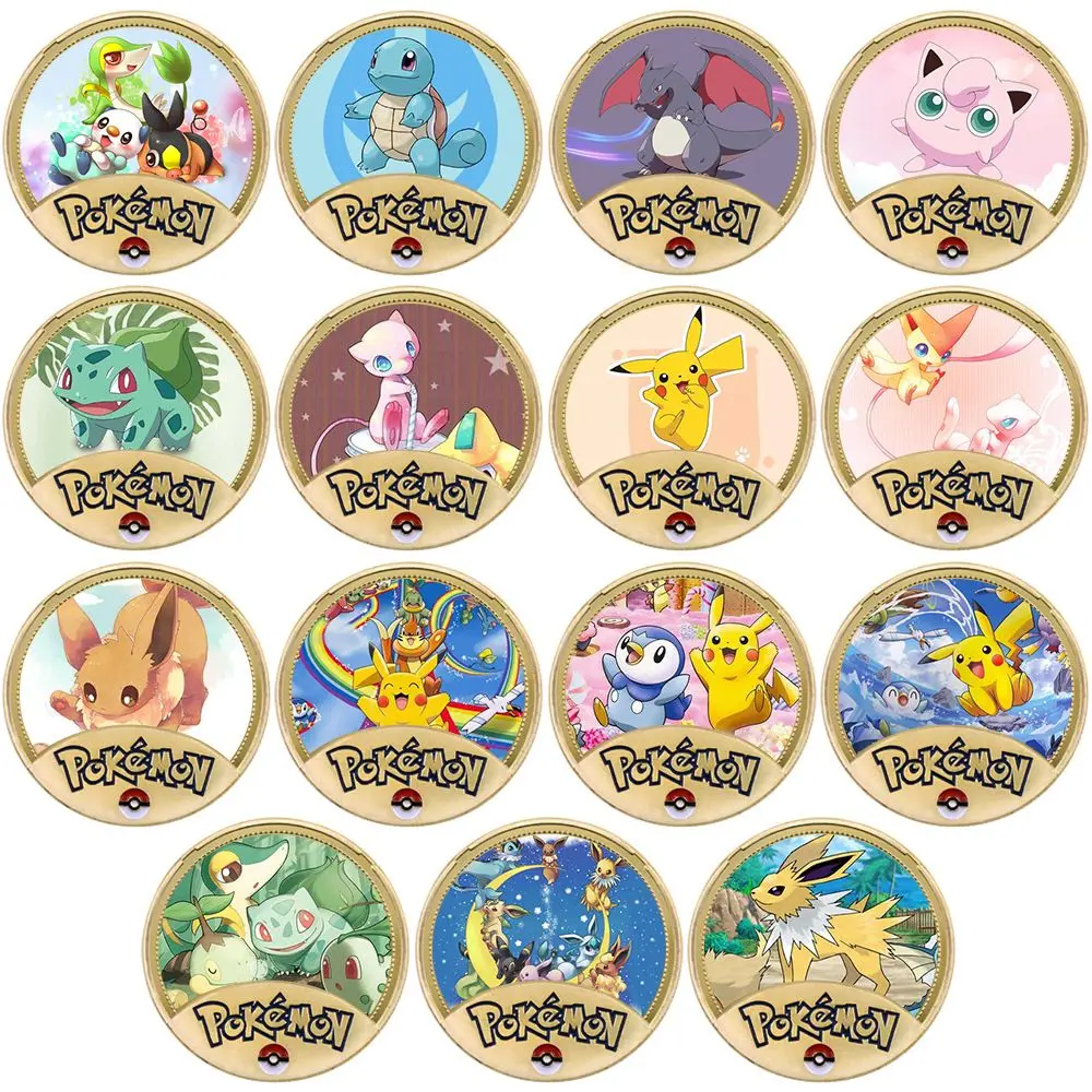 

2025 new Pokémon, Pokémon, Japanese classic anime gold-plated commemorative coins, medals