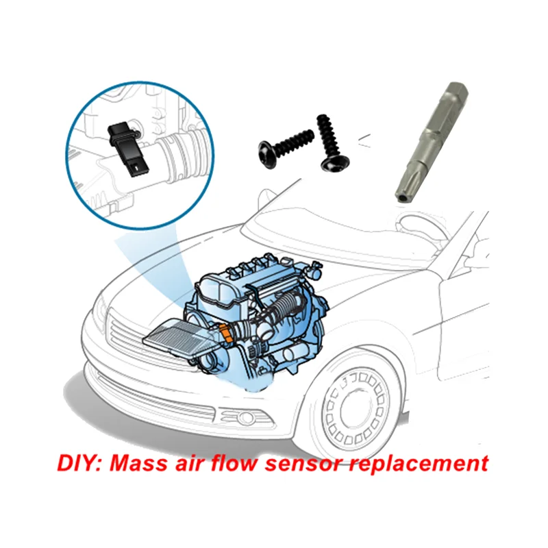 0281002554 Mass Air Flow Meter Sensor MAF Air Flow Meter Flow Sensor for Hyundai Kia 281644A000