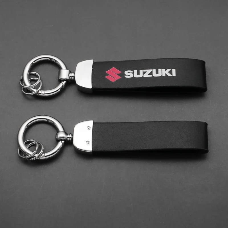 

Luxury Leather Car Keychain Key Chain Ring Key Holder Auto Accessories For Suzuki Jimny Swift Samurai Vitara Kizashi SX4 Scross