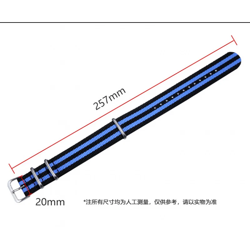 High quality nylon strap suitable for Omega 007 suitable for Hamilton Rolex premium 18mm 20mm 22mm watch band bracelet