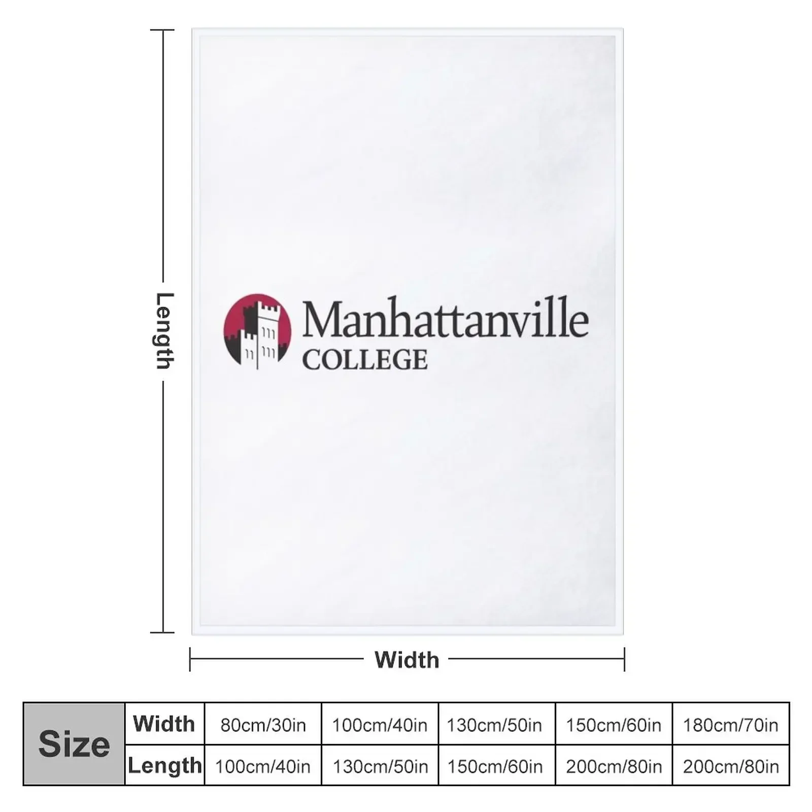 Manhattanville -merch Throw Blanket Flannel Fabric Winter beds sofa bed wednesday Blankets