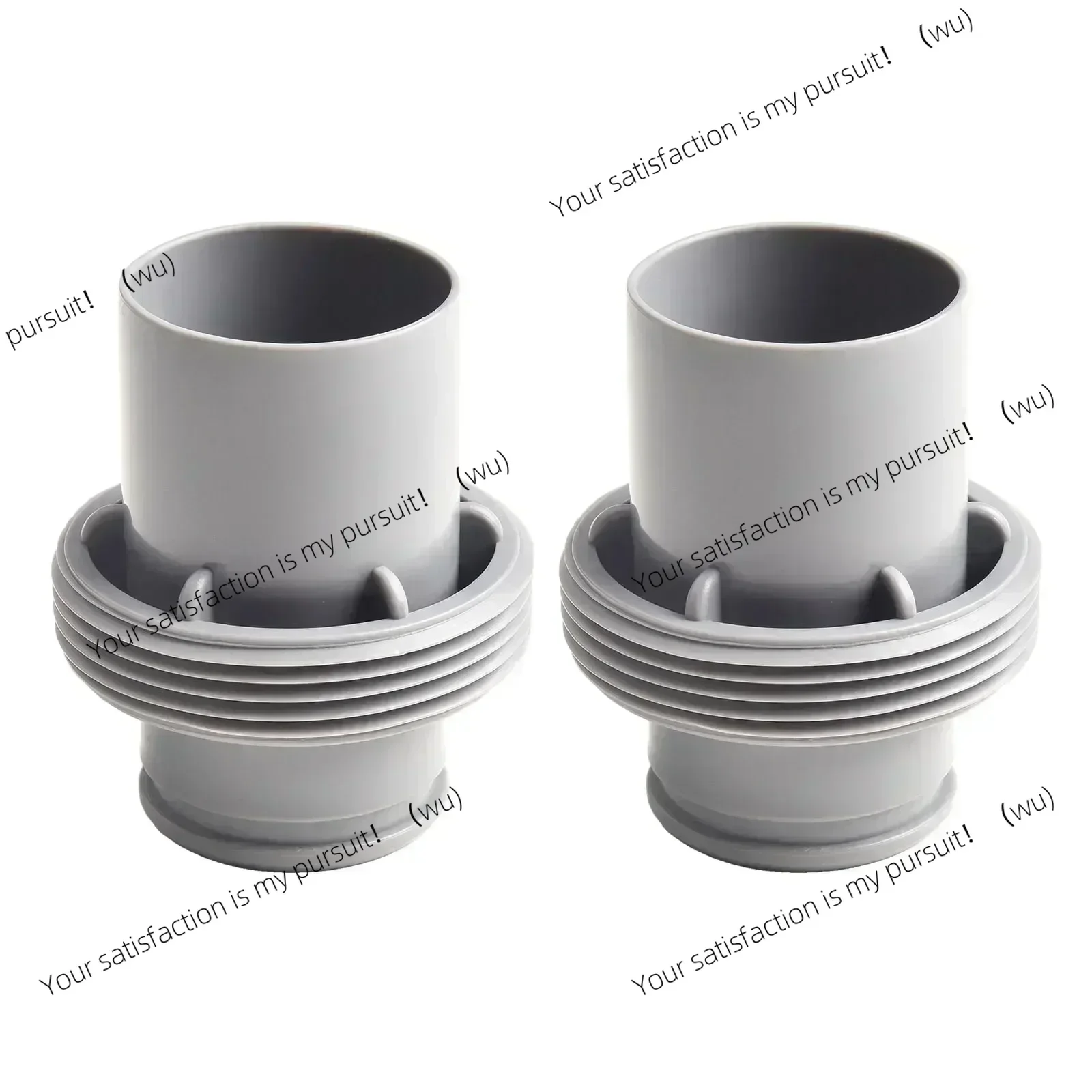 2PCS PVC for Bestway P05992 Water Pipe 38mm Adapter, Salt Water Chlorinator, Sand Pump Replacement Adapter