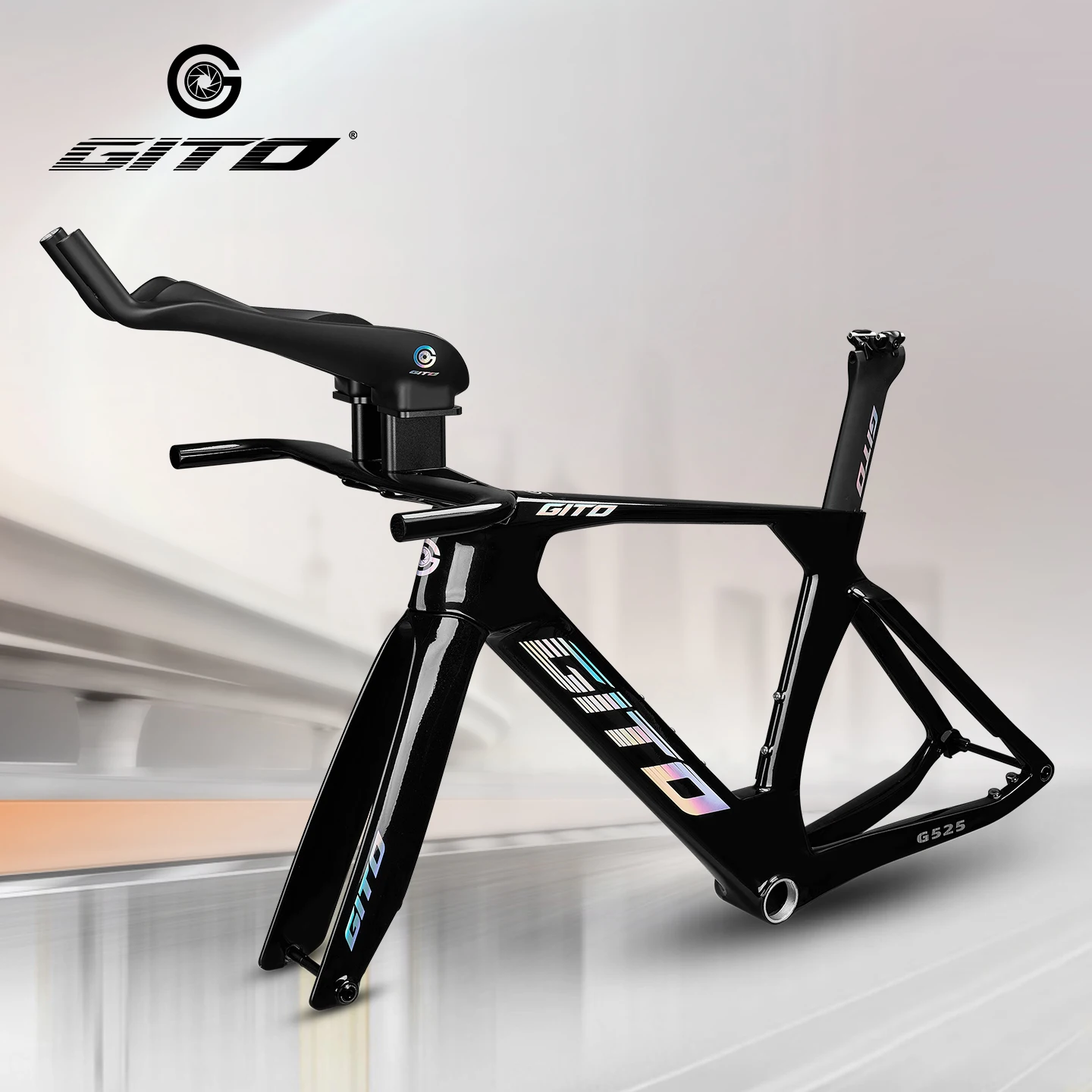 

GITO Carbon Fiber TT Road Bike Frame Racing for Cycling Racing Bicycles Lightweight Equipment Toray T800 Flat Mount Disc Brake