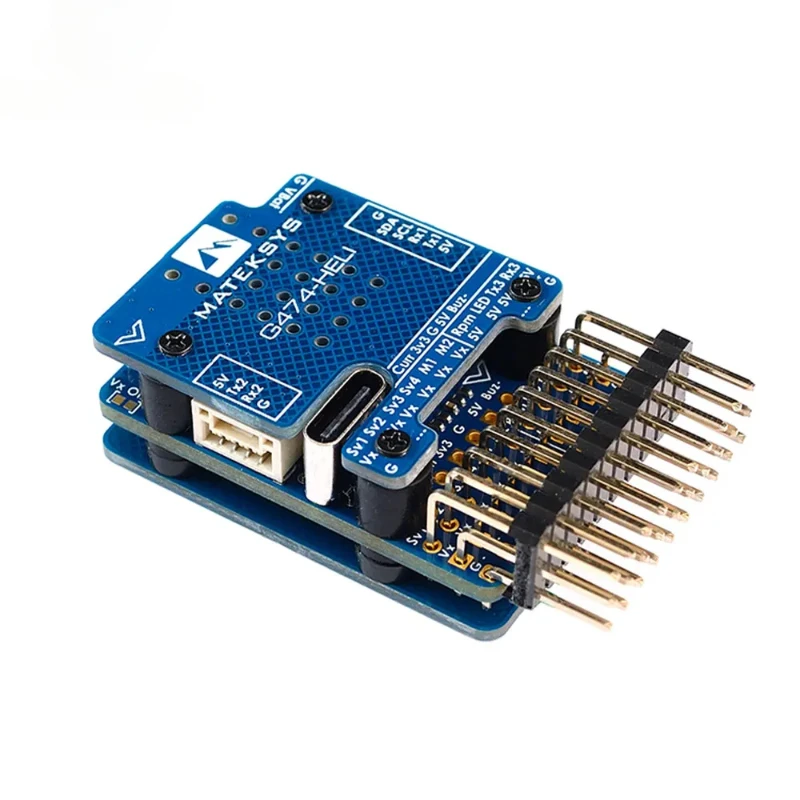 

1pcs/RC HELICOPTER FLYBARLESS CONTROLLER G474-HELI M32G474 ICM42688P SPL06L 2x BEC Rotorflight Firmware for RC FPV Drone