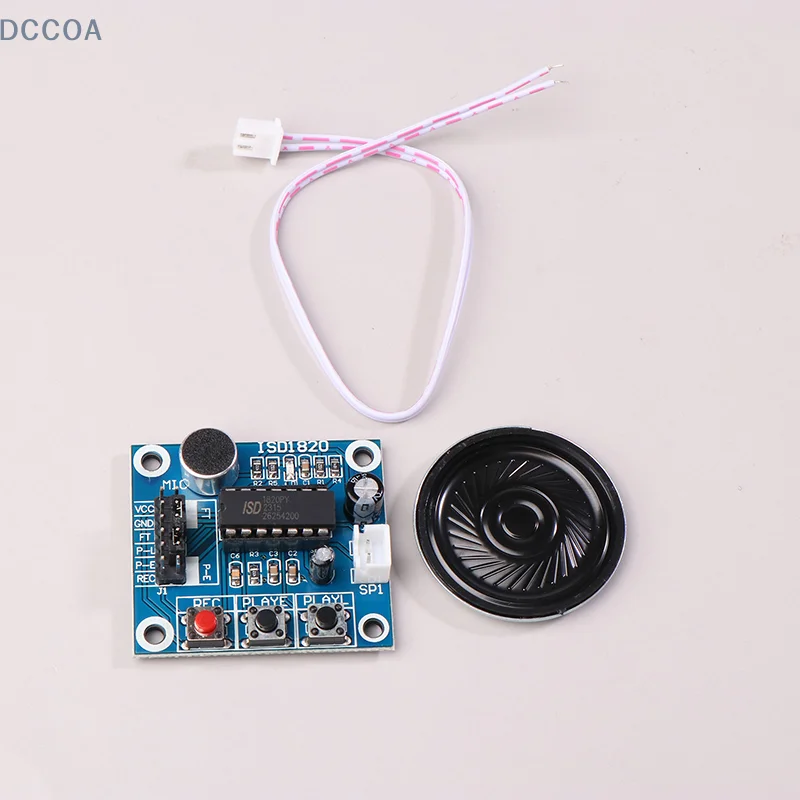 1Pc ISD1820 Voice Recording Recorder Module The Voice Board Telediphone Board With Mic Sound Audio Loudspeaker