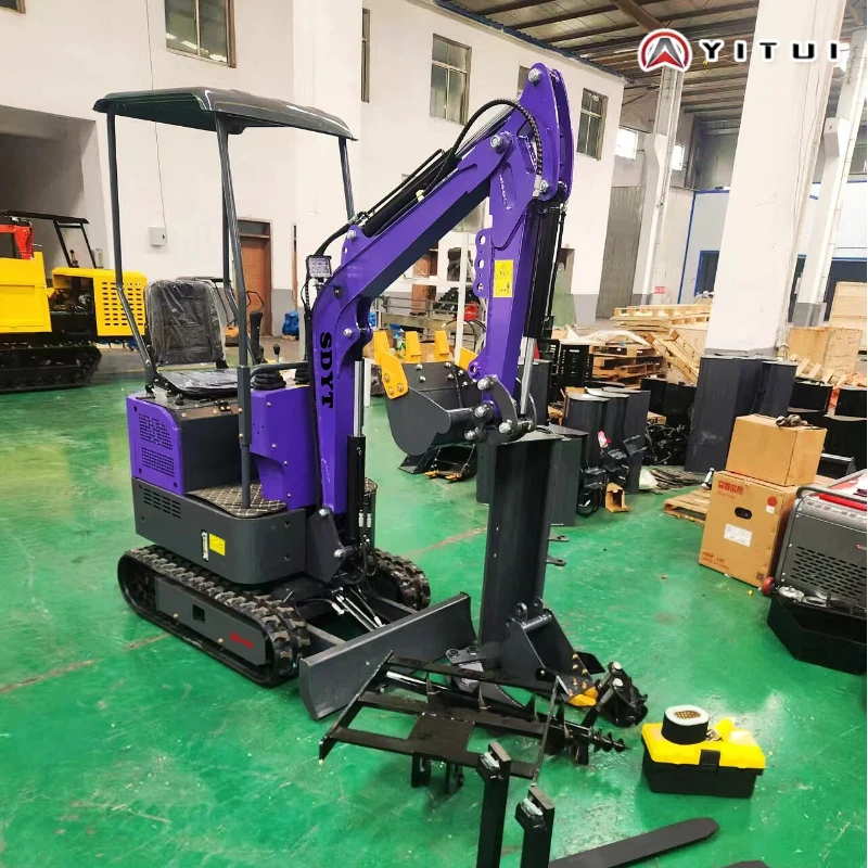 كفاءة عالية 1.2ton مخصصة للمزارع والحفارة الصغيرة الأكثر مبيعًا عبر الحدود في الشتاء مجموعة متنوعة من الأجهزة المساعدة