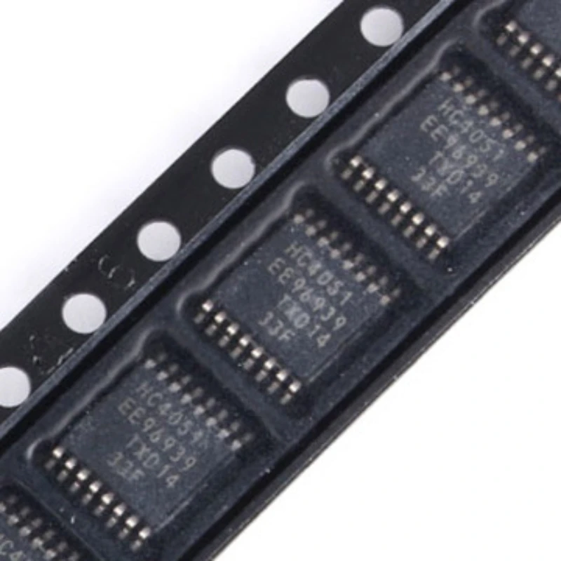 

10PCS Original genuine 74HC4051PW, 118 TSSOP-16 8-channel analog multiplexer/resolver