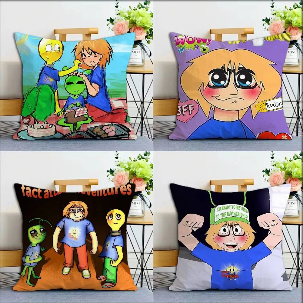Fact A-Attack Adventures Facty Various Sizes Square Pillow Case For Car Home Bedchamber Decor
