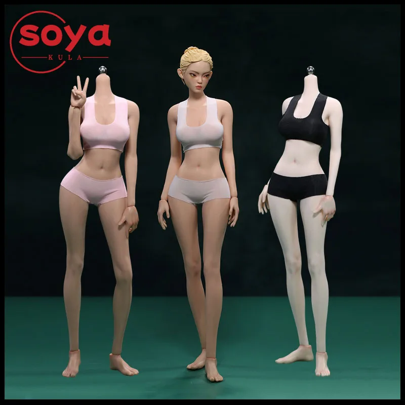 

JIAOU DOLL JOQ-21D 1/6 Supermodel Long Legged Girl Seamless Body with Detachable Feet 12'' Flexible Soldier Action Figure Dolls