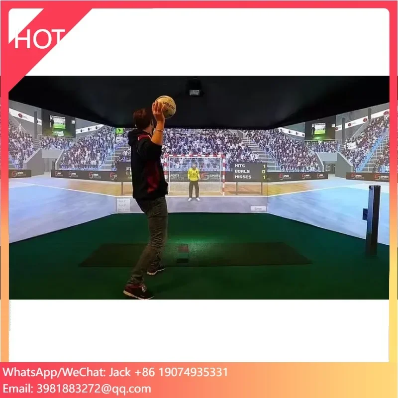 Interactive Wall Indoor Sports Ar Football Simulator Interactive Projection 800fps Laser Touch Module Basketball Wall Game