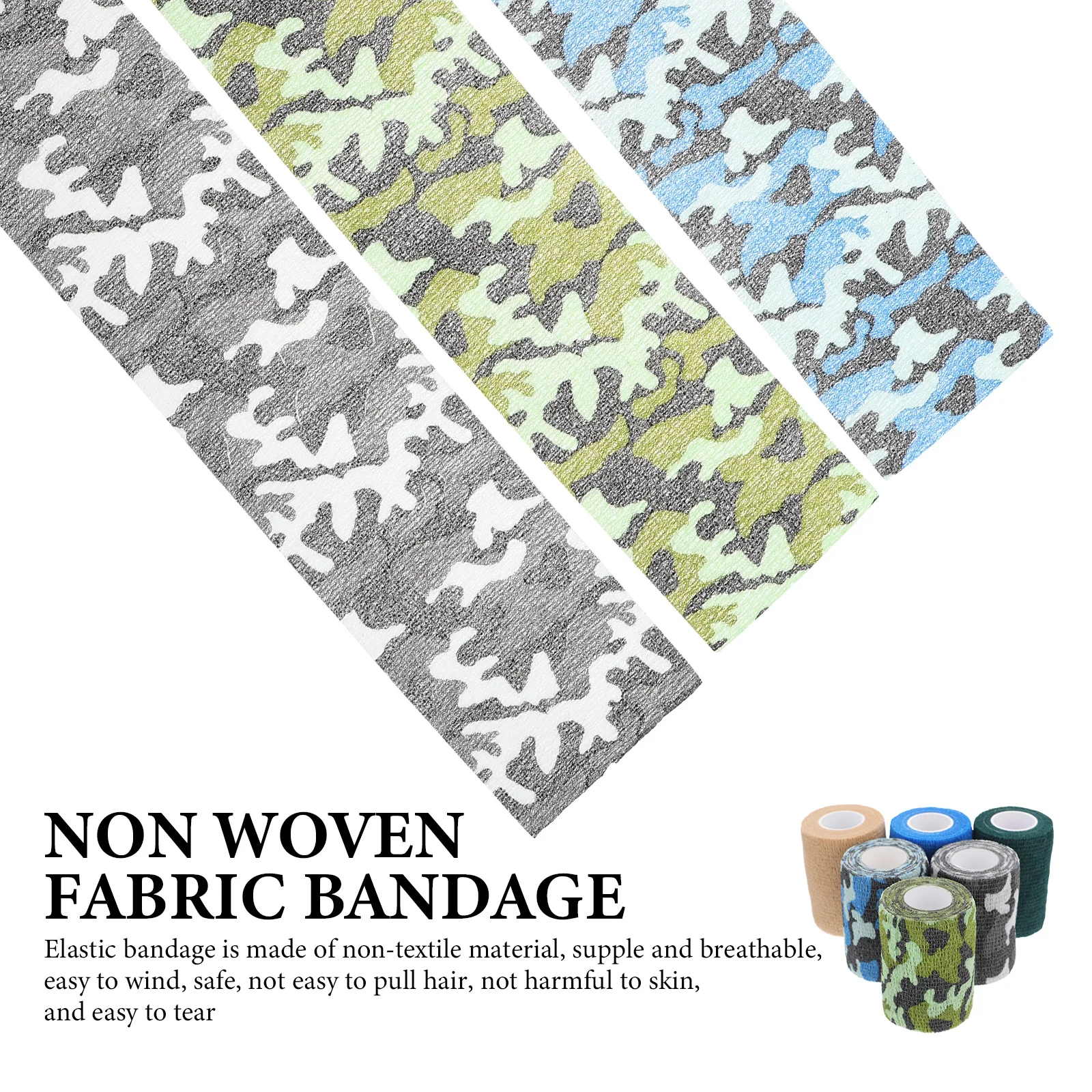 12 قطعة ذاتية اللصق مطاطا إصبع يلتف غير المنسوجة النسيج الرياضة فنجر الضمادات في الهواء الطلق الشريط مطاطا دعم لاصق #6