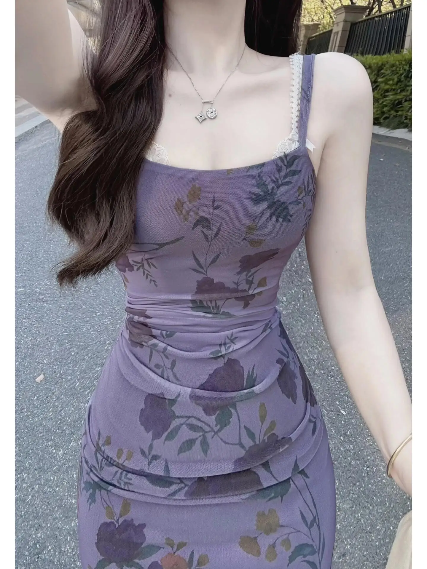 Summer Floral Print ter Dr Women's ature High Waist Beach Vaion Ele Waist Cinching Fairy Long Skirt