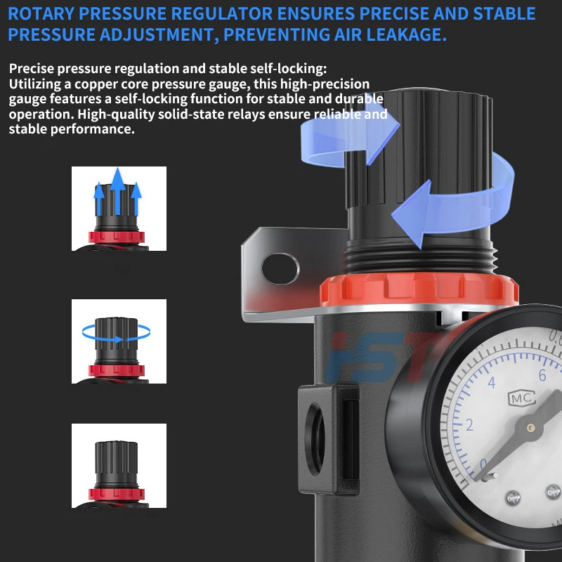 HST AFC2000 Air Source Treatment Unit Filter Regulator Oil Water Separator Pressure Gauge Pneumatic Equipment Compressor Parts