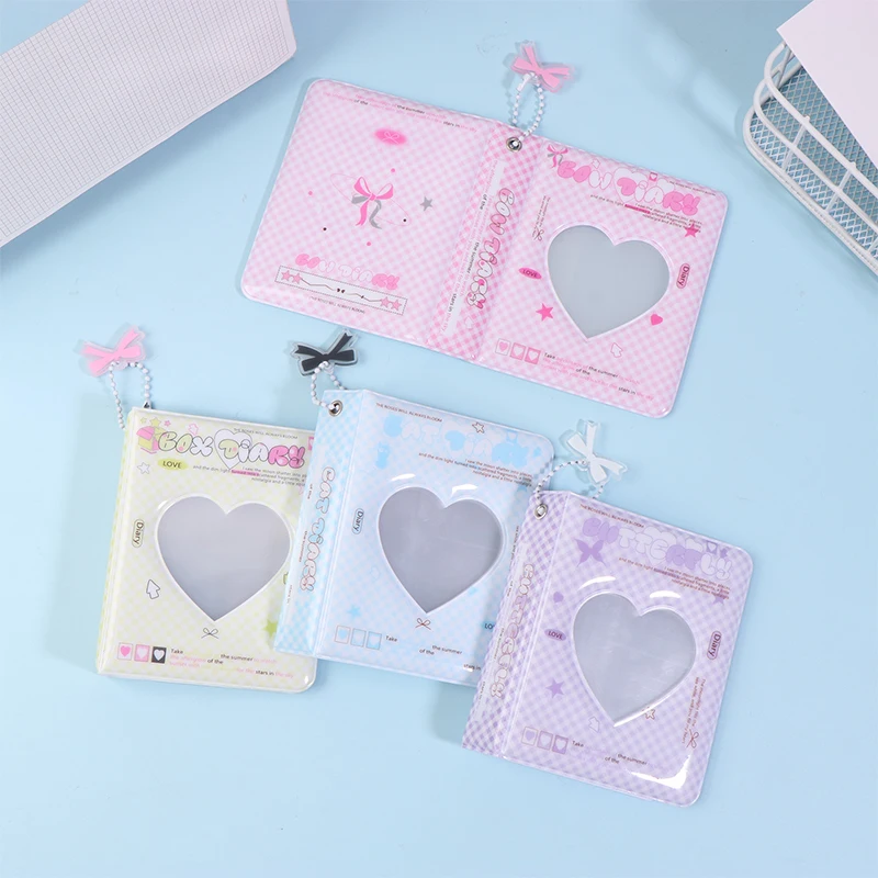 Ins Style Cute 3-inch Love Album 36 Pockets Card Binder Mini Photocard Holder Kpop Idol Pictures Collection Storage Case