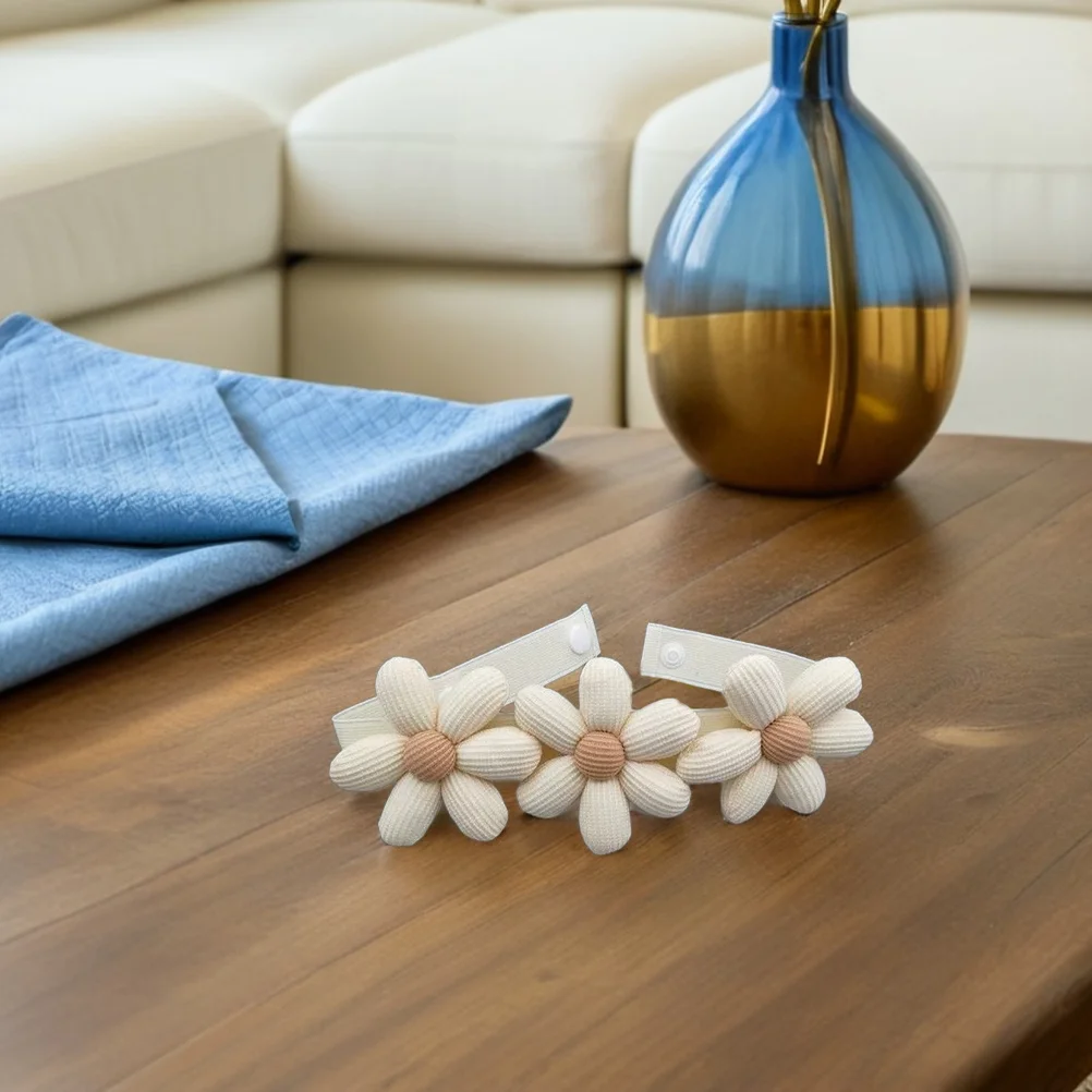 2 قطعة تيباكس الستار زهرة عباد الشمس بوهو أصحاب الزخرفية لغرفة النوم غرفة المعيشة نافذة العلاج البيج الستائر العائق #1