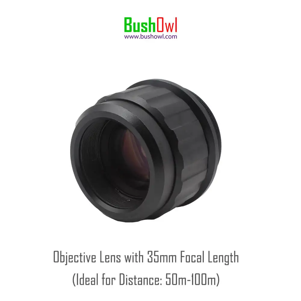 Lente objetivo para mira de visión nocturna, cámara de vídeo Monocular para caza, NV009