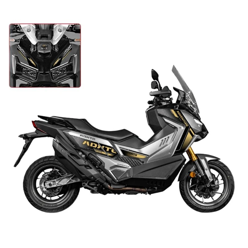 For SYM ADX TG 400 ADXTG 400 ADX-TG 400 Scooter Motorcycle Body Color Change Waterproof Decorative Sticker Film Pull Flower