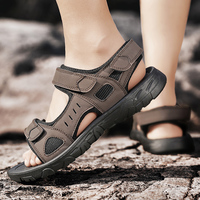 Summer Men's Casual Outdoor Mountaineering Sandals Hiking Shoes Vacation Large Size Beach Reaching Stream Wading Shoes 38-47#